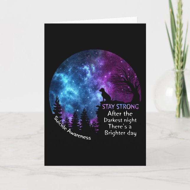 Labrador Retriever Suicide Awareness Djurälskare F Kort (Framsida)