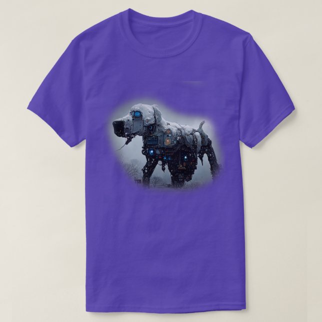 Labrador Retriever Surreal Steampunk Artwork Hund  T Shirt (Design framsida)