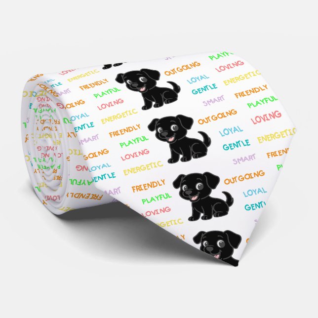 Labrador Retriever Svart Lab Egenskaper Slips (Rullad)