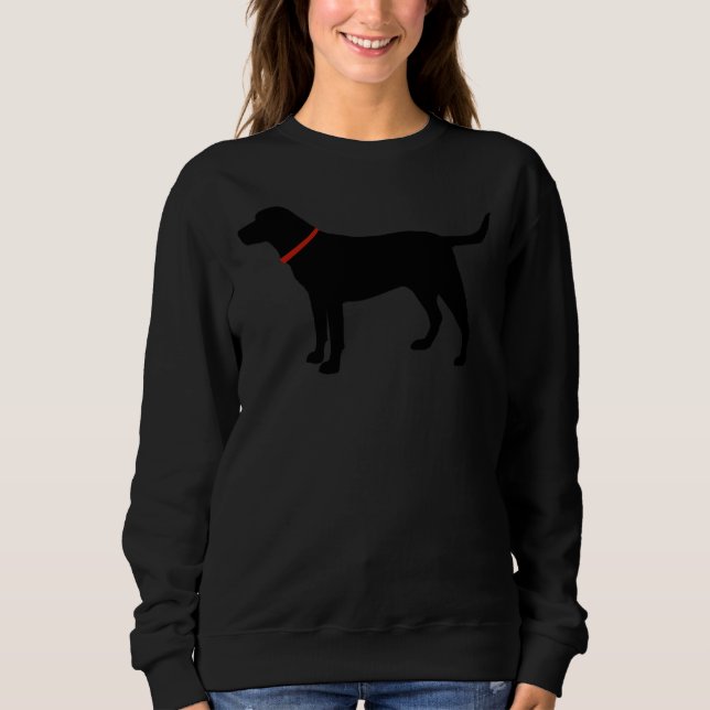 Labrador Retriever Svart lab T Shirt (Framsida)