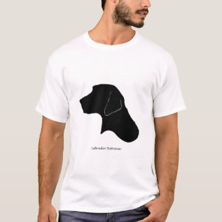 Labrador Retriever - svart Silhouette T Shirt