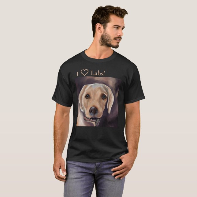 Labrador Retriever T Shirt (Hel framsida)