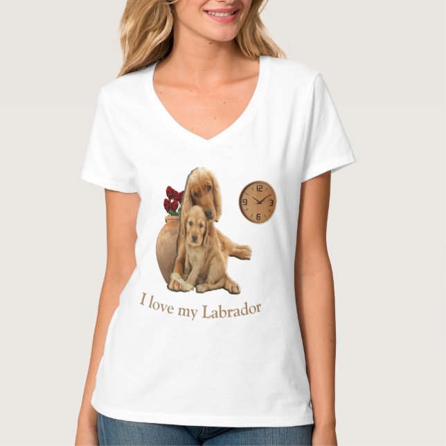Labrador retriever t shirt (Framsida)