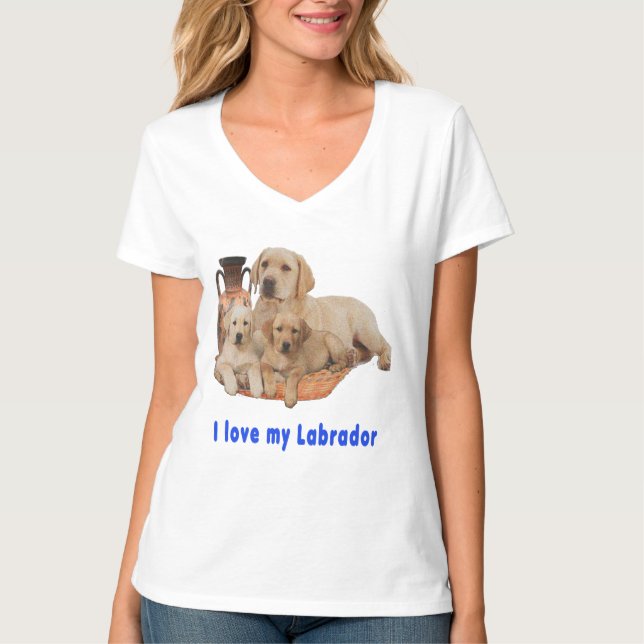 Labrador Retriever T Shirt (Framsida)