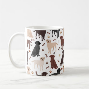 Labrador Retriever Tass och Bones Coffee Mugg