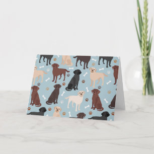 Labrador Retriever Tass och Bones Kort
