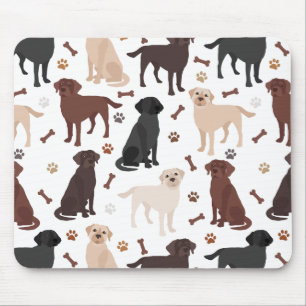 Labrador Retriever Tass och Bones Mouse Pad Musmatta