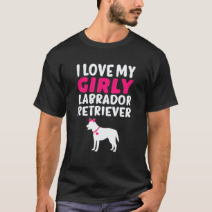 Labrador Retriever Tjej Feminina Hund Kön Avslöja T Shirt