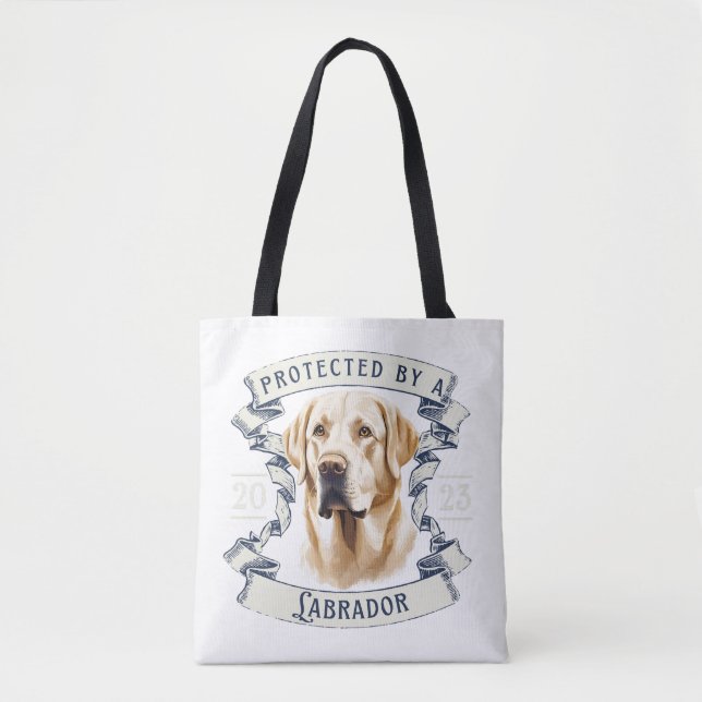 Labrador Retriever Tote Bag Tygkasse (Framsida)