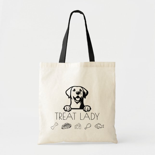 Labrador Retriever "Treat Lady" Tygkasse (Framsidan)