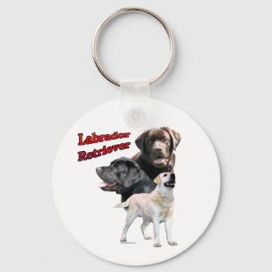 Labrador Retriever Trio 2 - Nyckelkedja Nyckelring