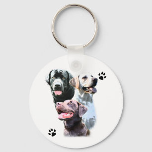 Labrador Retriever Trio - nyckelkedja Nyckelring
