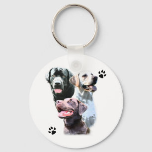 Labrador Retriever Trio - nyckelkedja Nyckelring