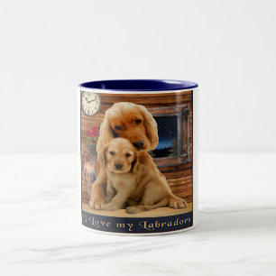 Labrador Retriever Två-Tonad Mugg