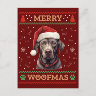 Labrador Retriever Ugly jul Vykort