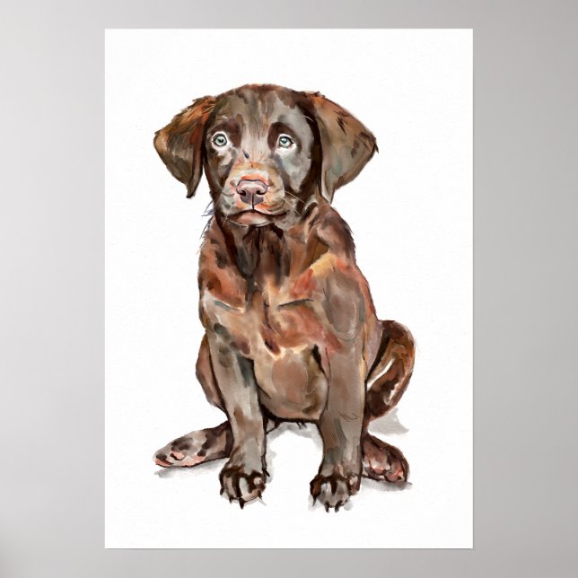 Labrador Retriever Väggkonst Affisch, Present till (Framsidan)