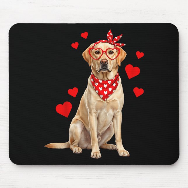 Labrador Retriever Valentines Day Dog Lover Heart  Musmatta (Framsidan)