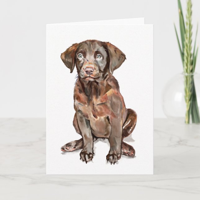 Labrador Retriever Välkomstkort Kort (Framsida)