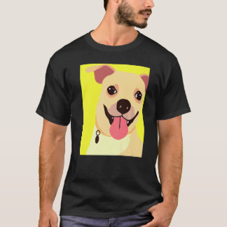 Labrador retriever valp söt hund konst valp La T Shirt