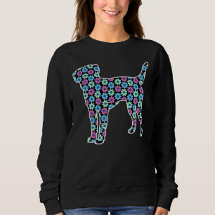 Labrador Retriever Vår Blommönster Passande T Shirt
