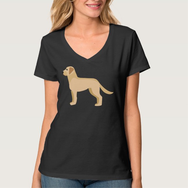 Labrador Retriever Vector aktiv T Shirt (Framsida)