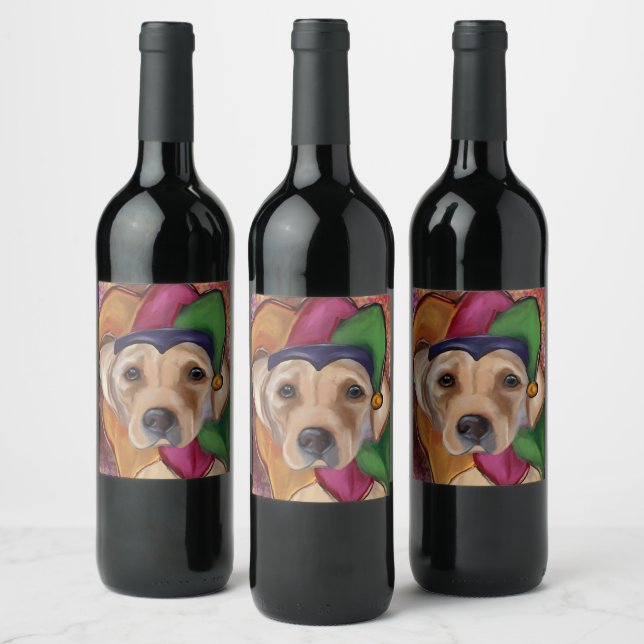 LABRADOR RETRIEVER            VINFLASKA ETIKETT (Flaskor)
