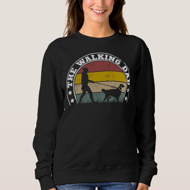 Labrador Retriever, Walking Pappa T Shirt (Framsida)