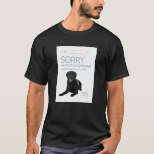Labrador Retriever Webbutik Säljare 404 Hund Sida T Shirt