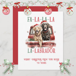 Labrador Retriever Whimsical Christmas | Julkort
