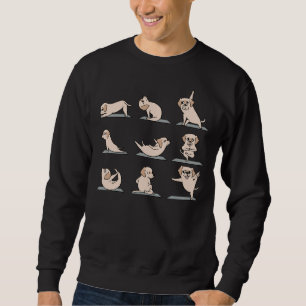 Labrador Retriever Yoga Lång Ärmad Tröja