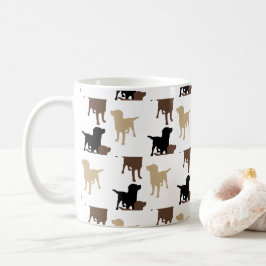 Labrador Retrievers Gult Black Chocolate Hund Kaffemugg