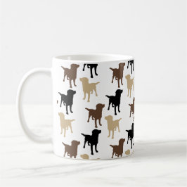 Labrador Retrievers Gult Black Chocolate Hund Kaffemugg