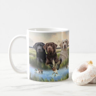 Labrador Retrievers, (Hunting hundar) Kaffemugg
