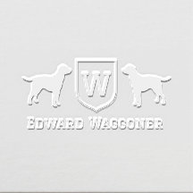 Labrador Retrievers Initial Monogram i Vapensköld 