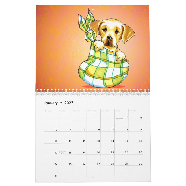 Labrador Retrievers Labs off-Leash Art™ Vol 1 Kalender (Jan 2027)