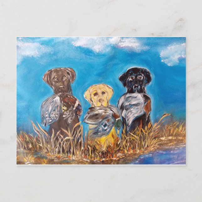 LABRADOR RETRIEVTRAR VYKORT (Framsida)