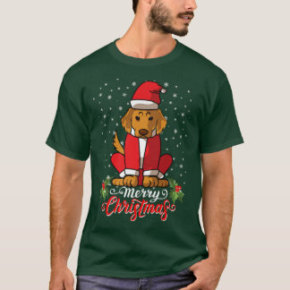 Labrador Retriver Hund Greets God jul Santa T Shirt