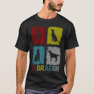Labrador Retro Retriever Vintage Present Hund T Shirt