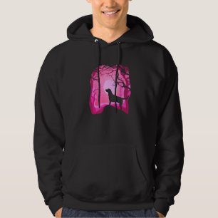 Labrador Retro Rosa Labrador Hund Hoodie