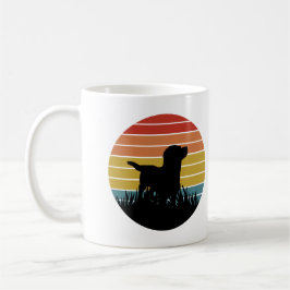 Labrador Retro Sunset Kaffemugg