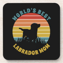 Labrador Retro Sunset Personlig