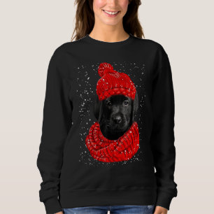 Labrador Röd Vinter Hatt Julskärp Hund T Shirt