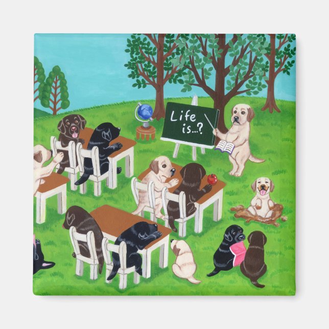Labrador School Magnet (Framsidan)
