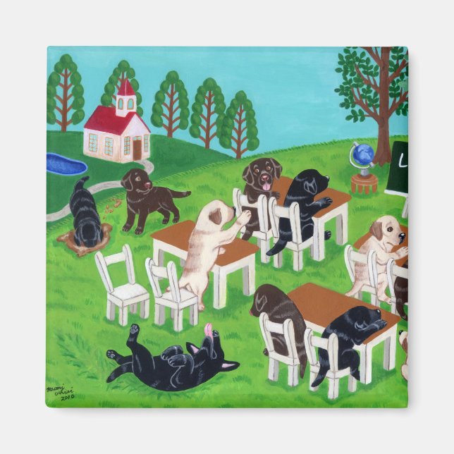 Labrador School Magnet (Framsidan)