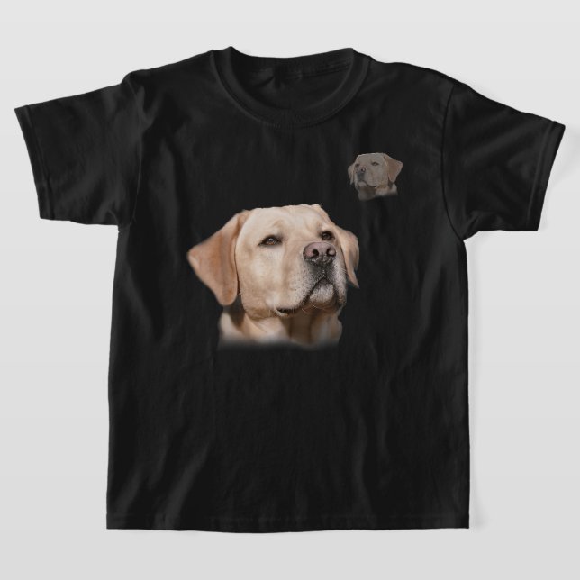 Labrador School Photo Funny Gul lab T Shirt (Laydown)