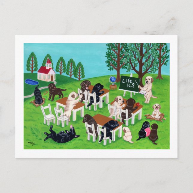 Labrador School Vykort (Framsida)