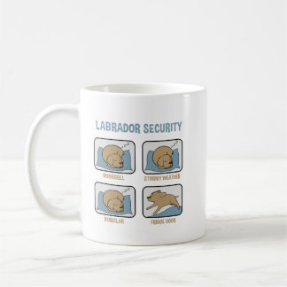 Labrador Security Lab Owner Lab Gift Hund Silhouet Kaffemugg