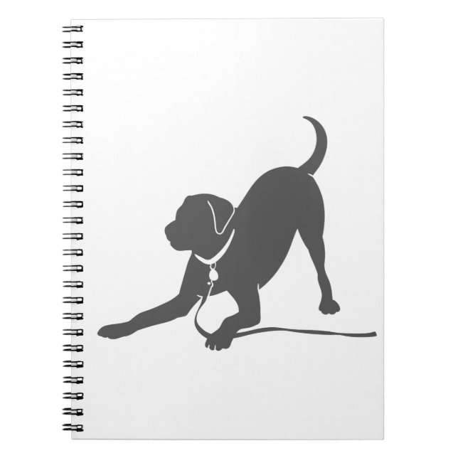 Labrador-silhuett Anteckningsbok (Framsidan)