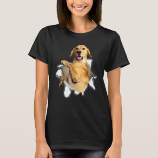 Labrador Sönderriven Tyg Lab Retriever Hund T Shirt