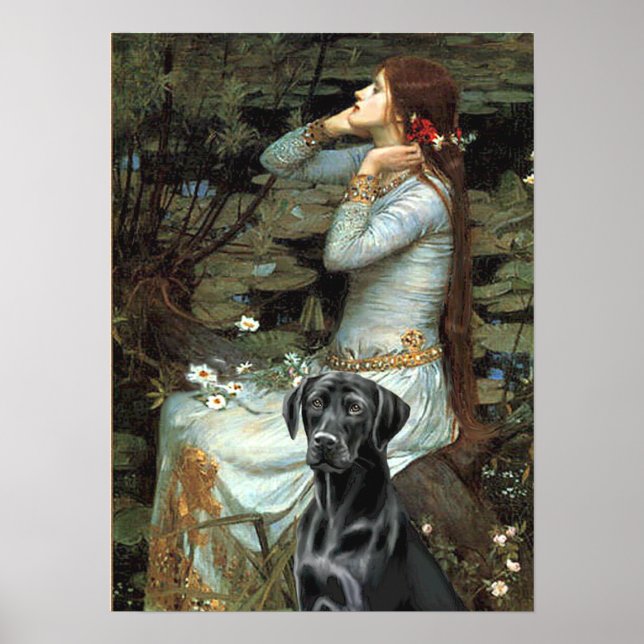 Labrador (svart 1) - Ophelia Poster (Framsidan)